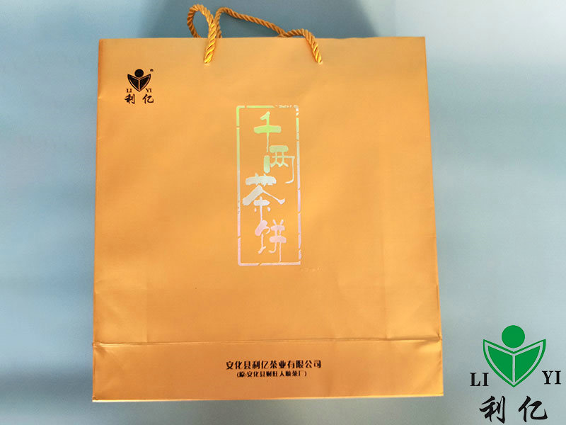 安化千两茶饼金色礼盒2